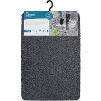 JVL Tanami Barrier Mat and Runner - Charcoal - Charcoal / 50x75cm / CottonLatex