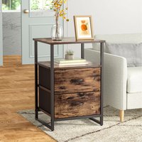 Small Wooden Cabinet with Shelf - Natural