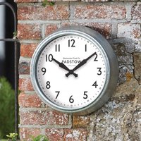 Outdoor Padstow Wall Clock - Silver