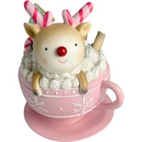 Reindeer in Teacup Ornament