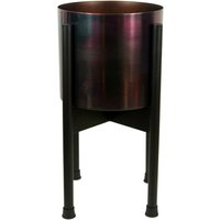 Leaf Metal Planter - Black