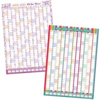 1x 2025 2026 Wall Planner A1 Mid Year Academic Calendar Organiser - Multicoloured