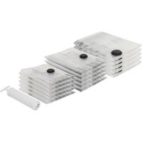 Vacuum Storage Bags with Hand Pump Pack of 15 - White