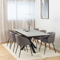 Heaven Extendable Dining Table - Grey / 168 - 210 cm