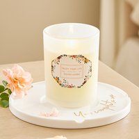 Natural Soy Wax Scented Candle in Glass Jar - English Pear Freesia
