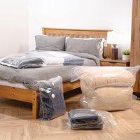 Pack of 4 Assorted Jumbo Vacuum Bags - Clear