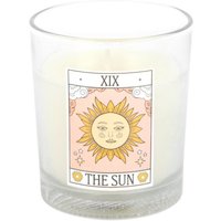Sun Vintage Tarot Rose Candle Floral Scented Tarot Decor Gift - White