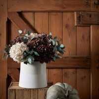 Wyld Haus Set of 3 Artificial Autumn Coffee Hydrangea Stems - Red