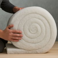 Eco-Friendly Loft Insulation Roll - Warm and Efficient - White / 5m / 50mm