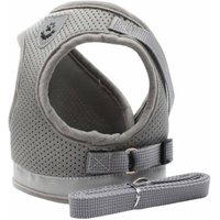 Comfortable Pet Harness and Leash - Grey / Large