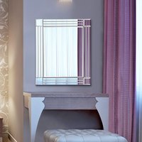 MirrorOutlet Rydal Triple Edge Square Corners Mirror 68 x 59 - All glass