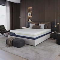 Luna 4000 Plush Gel Memory Pocket Hybrid Mattress - White / Small Double