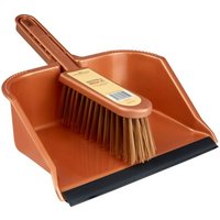 Dustpan and Brush Set Groundsman - Brown
