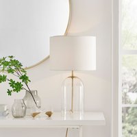 NORA Elegant Table Bell Lamp Light (Including Bulb) - White Shade