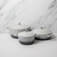MasterClass Set of 3 Casserole Dish 2.5L,4L,5L - Grey