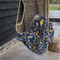 Geometric Abstract Blanket - Blue