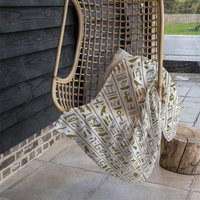 Acient Egyptian Heiroglyphs Blanket - Brown