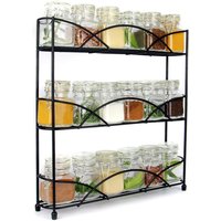 3 Tier Herb and Spice Rack - Black