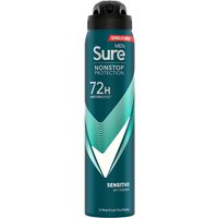 Sure Men Anti-Perspirant 72H Nonstop Protection Sensitive Deodorant - Green / 6