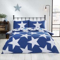 All Stars Navy Duvet Cover Set - Blue / Double