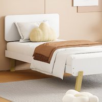 3ft Single Atlantic Kids Bed in White - Satin White