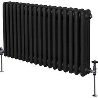 Traditional Column Radiators - Black / 10cm / 60cm / 83cm