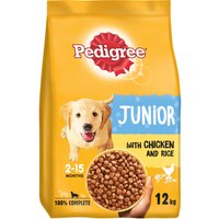 Pedigree Junior-medium Dog Complete Dry Chicken and Rice - Brown
