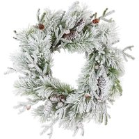 Frosted Pinecone Wreath