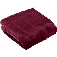 Empress Faux Fur Throw - Ruby / 200cm
