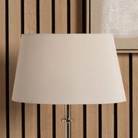25cm Oval Ellipse Polysilk Tapered Table Lamp Shade - Brown