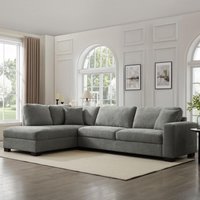 Tate Corner Sofa - Grey Chenille / Left-hand / Chenille