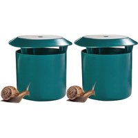 Snail Slug Traps Plastic Pest Catcher Box - Green / 2