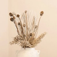 Dried Flower and Pinecone Arrangement - Brown