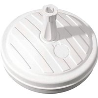 Parasol Base Stand 13L Round Portable Garden Umbrella Base - White