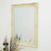 Buxton Ivory Wall Mirror 108 x 78cm - Cream