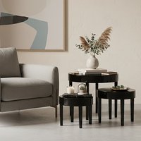 Moritz Set Of Three Nesting Tables - Black