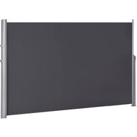 Retractable Folding Side Awning Screen Privacy Divider - Grey