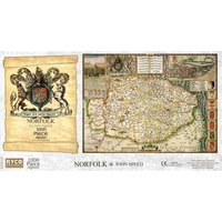 Norfolk Historical Map 1000 Piece Jigsaw Puzzle - Yellow