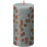 Bolsius Green Eucalyptus Pillar Candle - Unscented - Green Eucalyptus