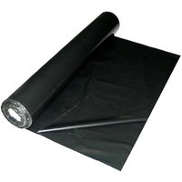 Polythene Sheet Plastic Ground or Protection Cover - Black/Grey / 2m x 50m / 270 Gauge