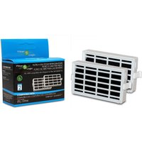 FilterLogic Fridge Air Filter compatible with Whirlpool 481248048172 Twin Pack - White