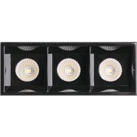 Troop LED Recessed Downlight Trimless - Black / 3.1cm