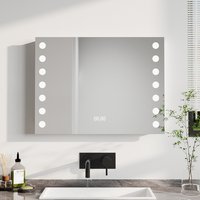 Fog-Free LED Wall Mirror - White