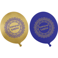 Ramadan Kareem Party Balloons - Blue