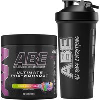 ABE Pre Workout Powder 375g with ABE Shaker 400ml - Sour Gummy Bear / Sour Gummy Bear