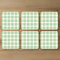 Green Extraordinary Boho Chic Summer Design Coaster - Green