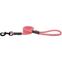 HugglePets Reflective Rope Dog Lead - Orange, 107 x 1.0cm - Pink