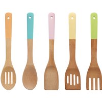 Aleki 5 Piece Bamboo Kitchen Utensil Set - Assorted