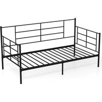 Single Day Bed Guest Sofa Bed Frame - Black