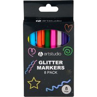 Pack of 8 Glitter Markers